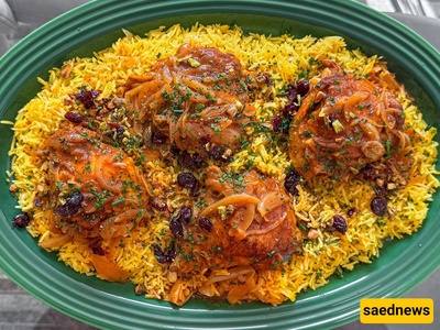Festive Saffron Chicken with Cilantro Rice – Quick and Delicious Recipe