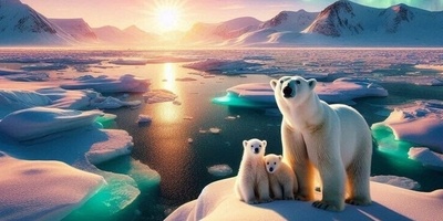 Aurora Dance and a Bear with Its Prey Lighting Up the Sky—A Breathtaking Moment