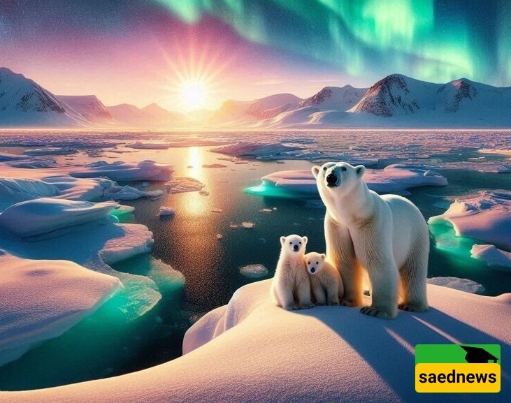 Aurora Dance and a Bear with Its Prey Lighting Up the Sky—A Breathtaking Moment