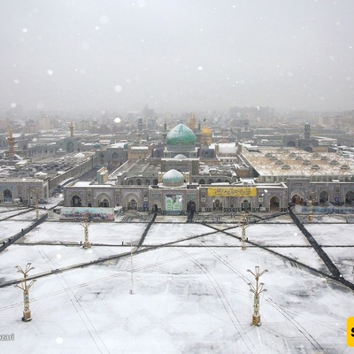 Snowfall in Mashhad