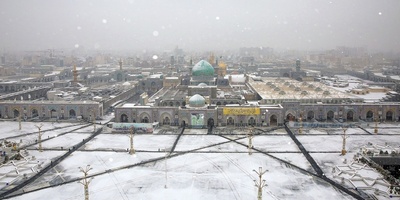 Snowfall in Mashhad