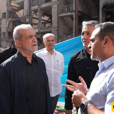 Pezeshkian Visits Areas Targeted In Israeli Attacks