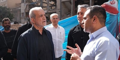 Pezeshkian Visits Areas Targeted In Israeli Attacks