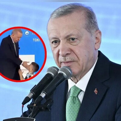[VIDEO] Turkish president Erdogan slaps boy for not kissing his hand