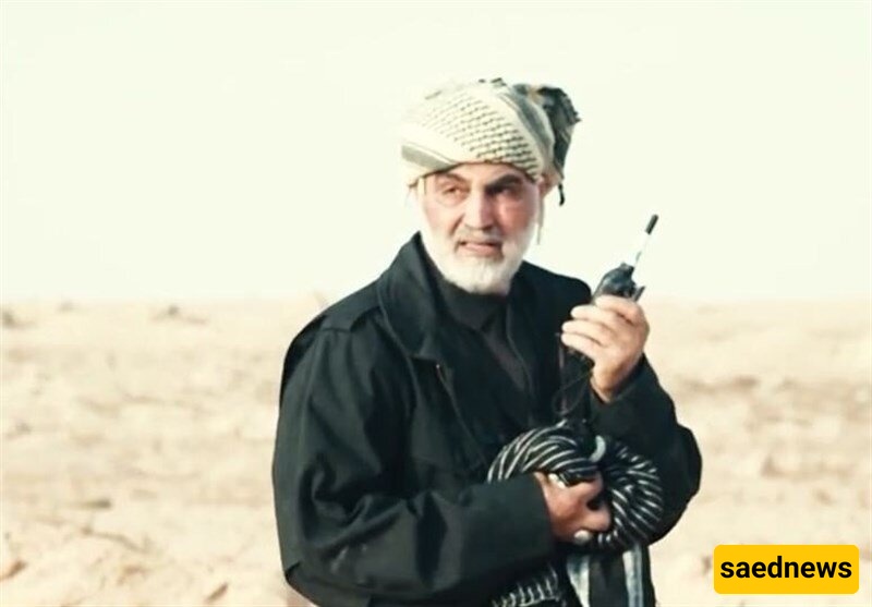 A remarkable and interesting scene of the image of Commander Soleimani appearing at the border of Israel!