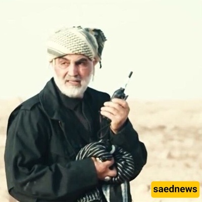 A remarkable and interesting scene of the image of Commander Soleimani appearing at the border of Israel!