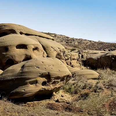 Two-Thousand-Year-Old Rock Houses of Eshtehard: Echoes of Ancient Life Carved in Stone