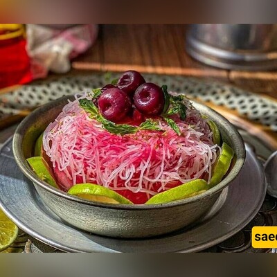 Refreshing Faloodeh: A Persian Lime and Rose Water Granita with Rice Noodles