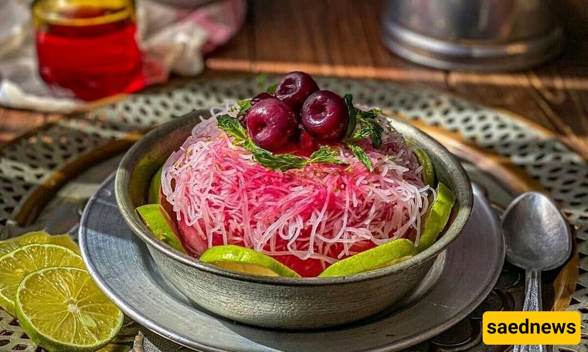 Refreshing Faloodeh: A Persian Lime and Rose Water Granita with Rice Noodles