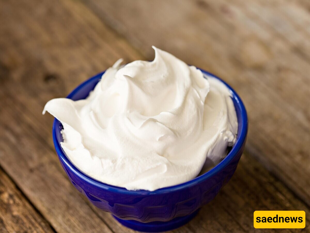 Light and Sweet Whipped Cream