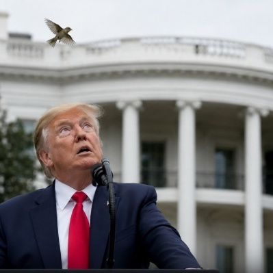 Captured Moment: Donald Trump’s Surprising Reaction To A Bird Sound: “I Thought It Was A Drone!”
