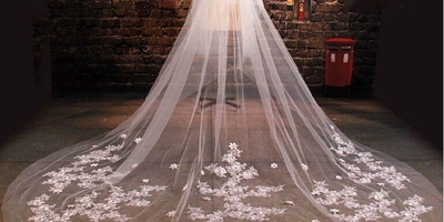 Bizarre Wedding Dress Made from Cement Bags