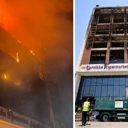 VIDEO: Fire Engulfs Commercial Shops in Baghdad
