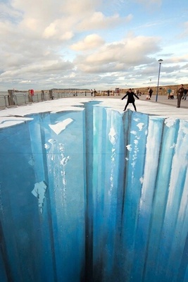 3D Masterpieces by a German Artist Transform Streets into Canyons—Now Try Convincing Your Brain They’re Just Flat Roads!