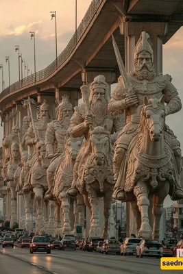The Stunning Bridge Design with Legendary Columns Inspired by Ancient Iranian Myths in Achaemenid Architecture
