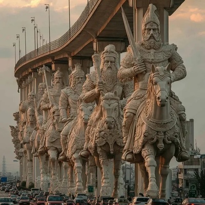 The Stunning Bridge Design with Legendary Columns Inspired by Ancient Iranian Myths in Achaemenid Architecture