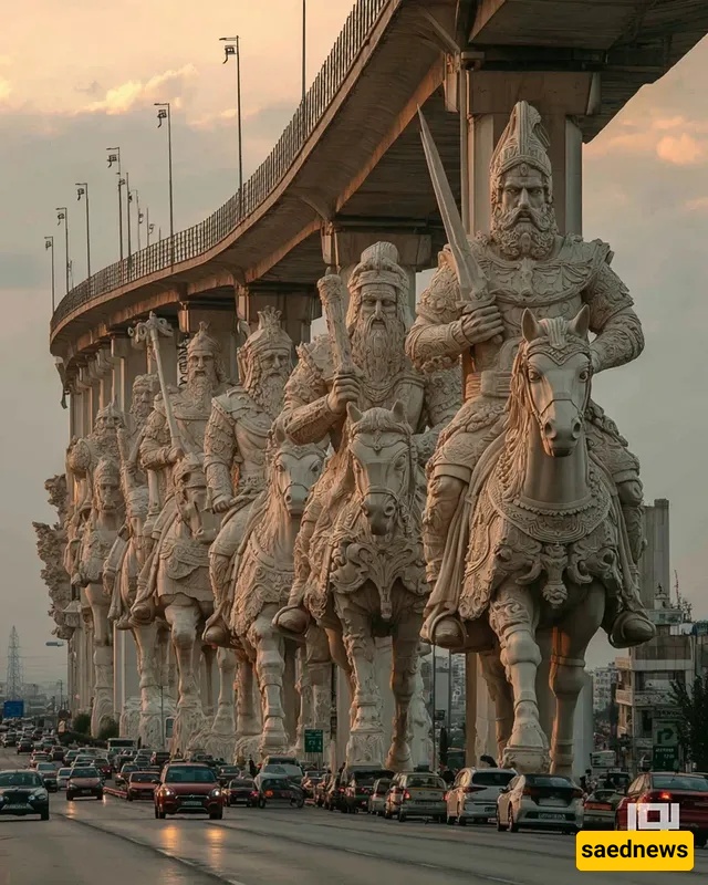 The Stunning Bridge Design with Legendary Columns Inspired by Ancient Iranian Myths in Achaemenid Architecture