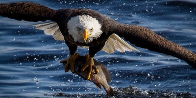 [VIDEO] Amazing Moment Captured: Have You Ever Seen An Eagle Catch A Fish?