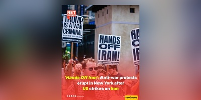 ‘Stop the War!’: Americans Flood Streets in Rare Nationwide Protest Against Trump’s Iran Strike