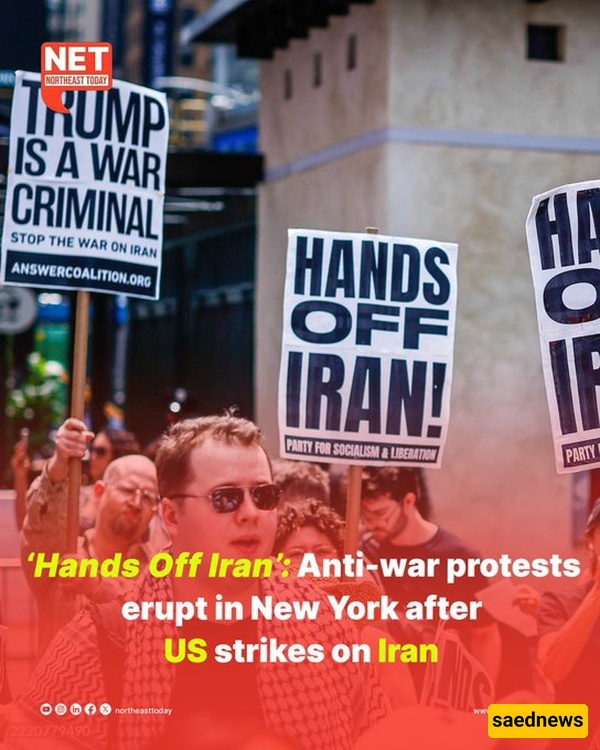 ‘Stop the War!’: Americans Flood Streets in Rare Nationwide Protest Against Trump’s Iran Strike