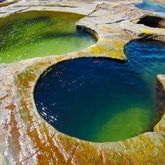 Pools Formed from Rocks and the Ocean