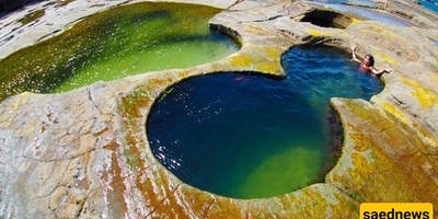 Pools Formed from Rocks and the Ocean