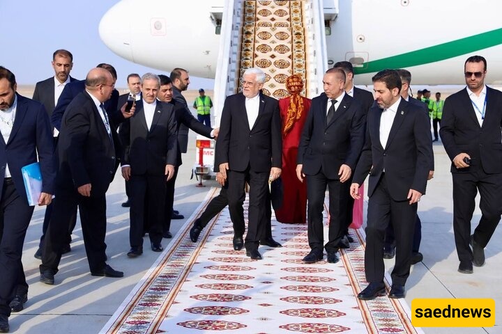 Iran’s 1st VP Aref Arrives in Turkmenistan for UN Summit