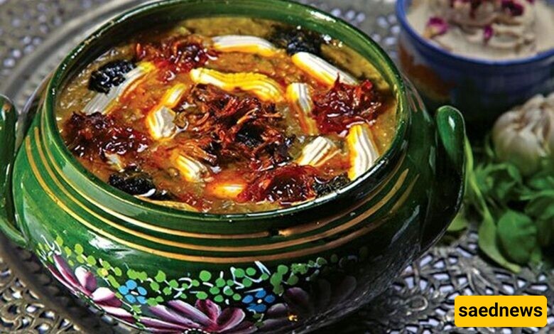 How to Make Hamadan's Sour Ash; a Delicious And Hearty Dish to Warm Up Cold Winter Days.