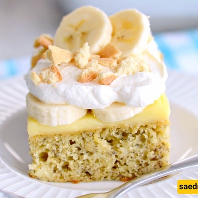 How to Make Banana Cake with Vanilla Cream