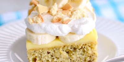 How to Make Banana Cake with Vanilla Cream