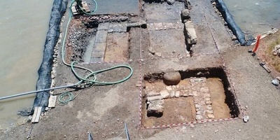 An Ancient Building Emerges from the Waters off the Coast of Greece + Photo