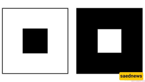 Which hole is larger?