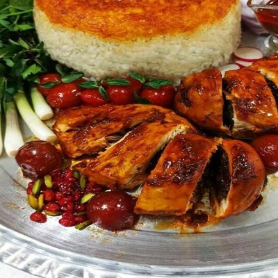 Video | Step-by-Step Guide to Make Festive Saffron Rice with Rolled Chicken