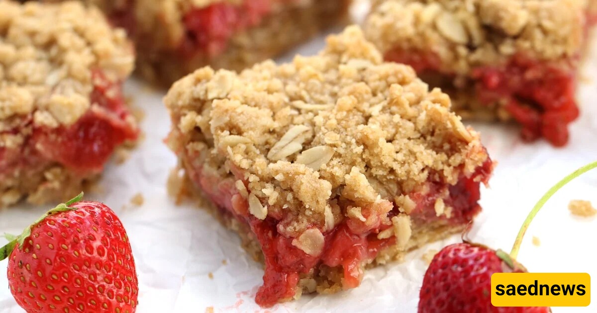 Vegan Strawberry Oat Bars