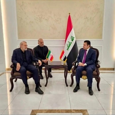 Ali Larijani and Iraqi Security Adviser Discuss Regional Security in Baghdad Meeting