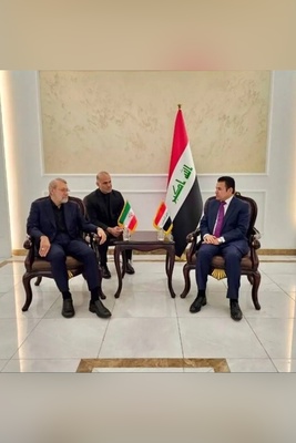 Ali Larijani and Iraqi Security Adviser Discuss Regional Security in Baghdad Meeting