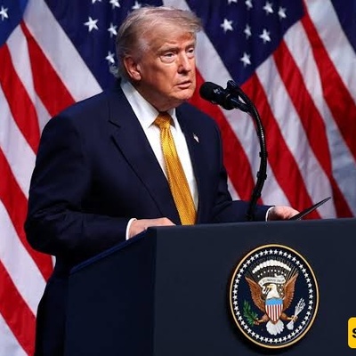 Trump’s Speech Faces Brief Disruption as Protester Shouts Criticism