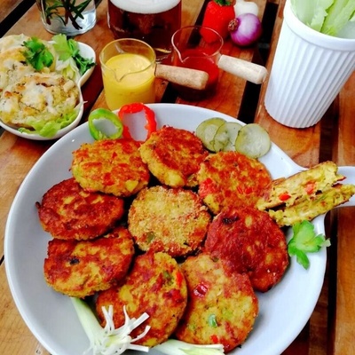 Quick Sausage Kuku for Today’s Lunch