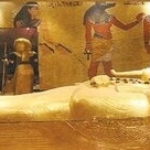 Check out / The amazing chair on which the ancient Egyptian king, Tutankhamun, used to sit.