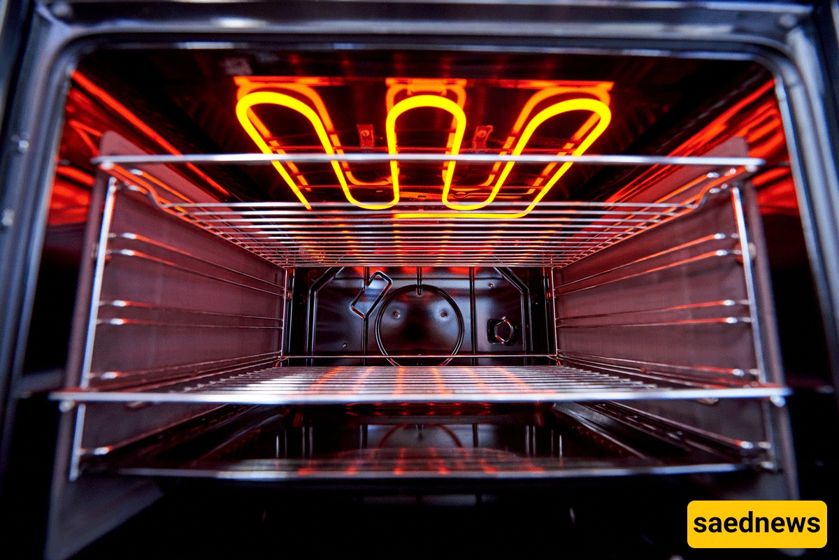 preheating oven