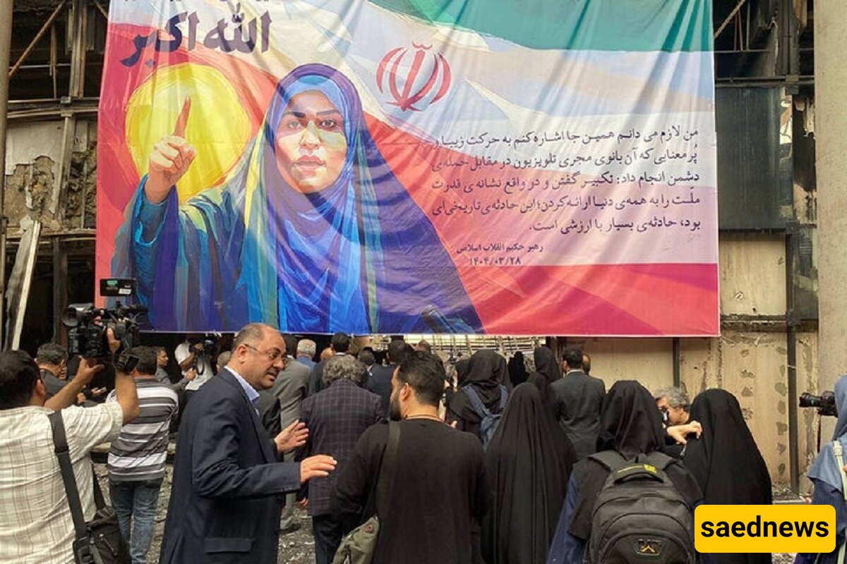 28 Envoys Tour Devastated IRIB Studios After “Frenzied” Israeli Missile Strike