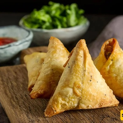Authentic Ahvazi Pizza Samosa Recipe with Sausage and Mozzarella Cheese