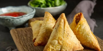 Authentic Ahvazi Pizza Samosa Recipe with Sausage and Mozzarella Cheese
