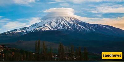 The Beauty of Cap Clouds on Mount Damavand