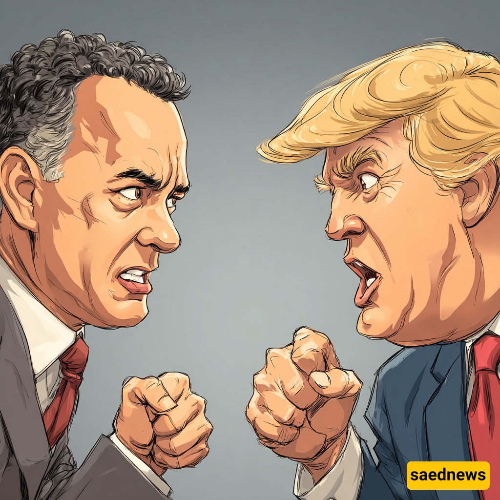 Trump and tom hanks