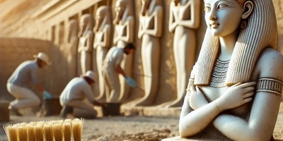 Mysterious Statue Unearthed Beneath Temple Wall: Could This Be the True Face of Cleopatra VII, Ancient Egypt’s Last Queen?