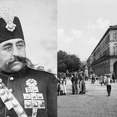 Leaked Photo of Mozaffar al-Din Shah Qajar in a French Hotel / The Qajar King Settled Comfortably in the Heart of Europe