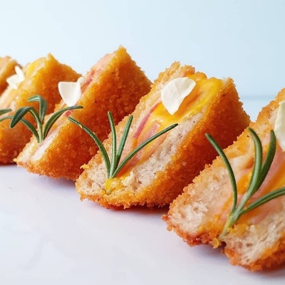 How to Make Crispy Ham Toast!