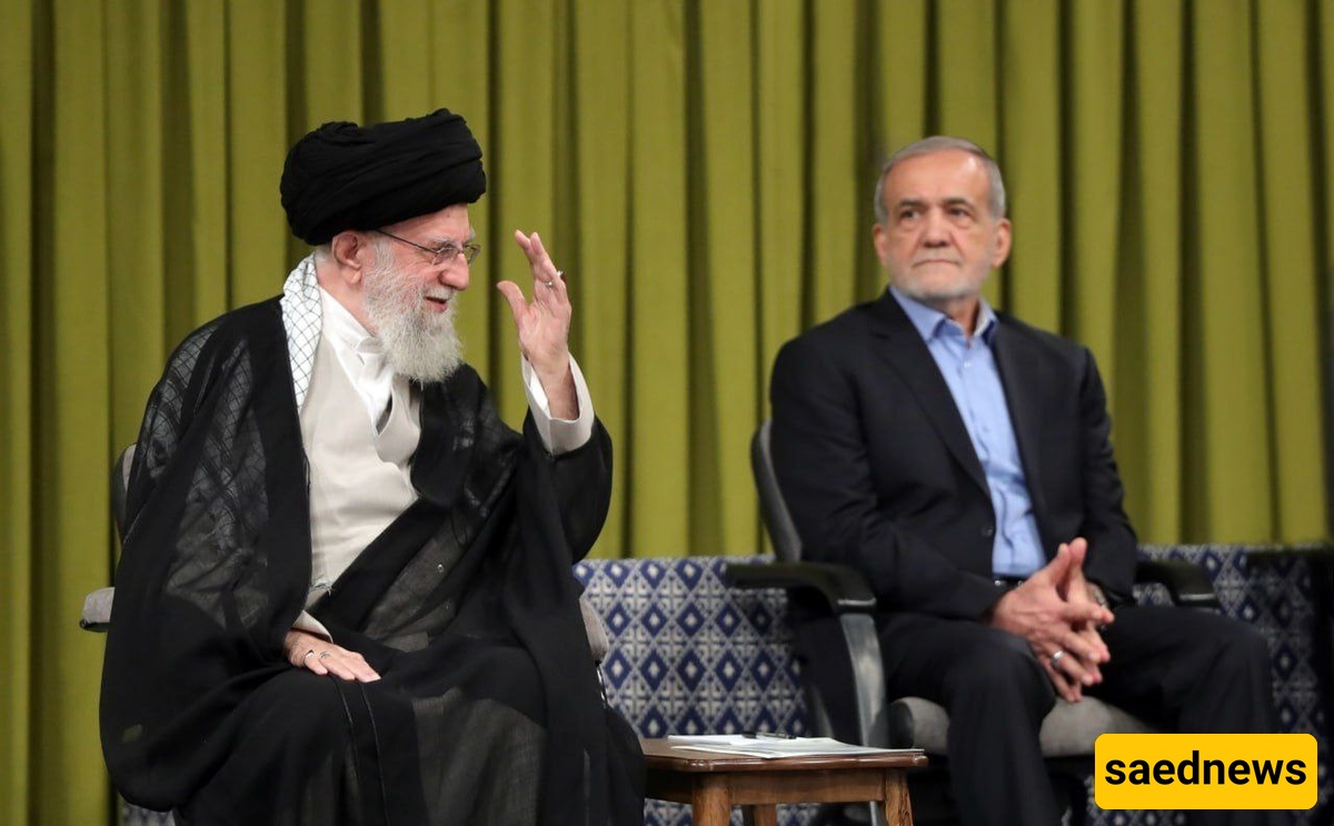 Message of Gratitude from Masoud Pezeshkian to the Supreme Leader of the Islamic Revolution of Iran for Supporting the President