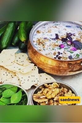 [VIDEO] Abdoogh Khiar - Persian Cold Yogurt Soup with Cucumbers, Herbs, Walnuts & Raisins